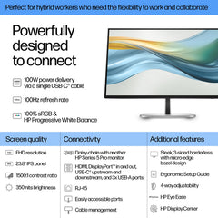 HP S5 Pro 524pu | Intel Core i5-12XXX (12e génération) | 16 Go de RAM | 23,8″ IPS FHD | 1 an de garantie