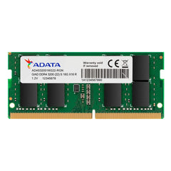 ADATA 16 Go DDR4 PC4-25600 3200 MHz SO-DIMM reconditionnée | 260 broches | Garantie 12M