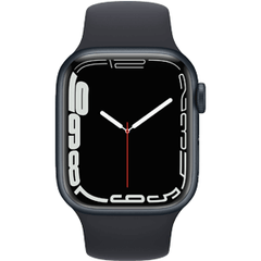 Apple Watch Series 7 45mm Stainless Steel Black Refurbished | 4G with Black Sport Band | 1-year Warranty | Accessories