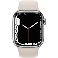 Apple Watch Series 7 45mm Stainless Steel Silver 4G Refurbished | 1-year Warranty | Accessories included