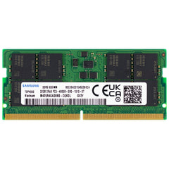 SAMSUNG | 32GB DDR5 PC5-38400 4800MHz SO-DIMM 262 broches 2Rx8 | 1 an de garantie