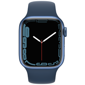 Apple Watch Series 7 45mm Refurbished | Blauw Aluminium | Wifi met Blauw Sportbandje | Accessoires inbegrepen | 1 jaar Garantie