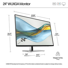 HP S5 Pro 524pn Reconditionné | Moniteur IPS WUXGA 24" | 1920x1200 | HDMI/DP/VESA | Garantie 12M