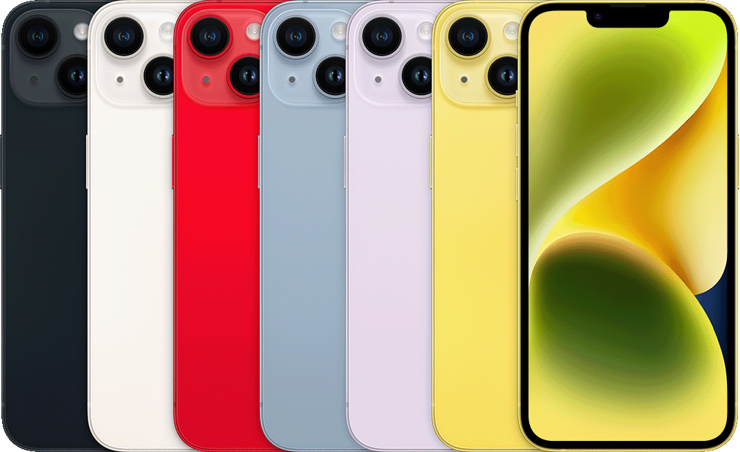 APPLE iPhone 14 128GB 6.1" Minuit reconditionné | Sans accessoires | Garantie 12M