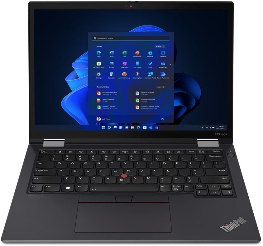 LENOVO ThinkPad X13 Yoga G3 Refurbished | i5-1245U (12e Gen) | 16GB RAM | 512GB SSD | 14 inch WUXGA Touchscreen | Windows 11 Pro | 12M Garantie